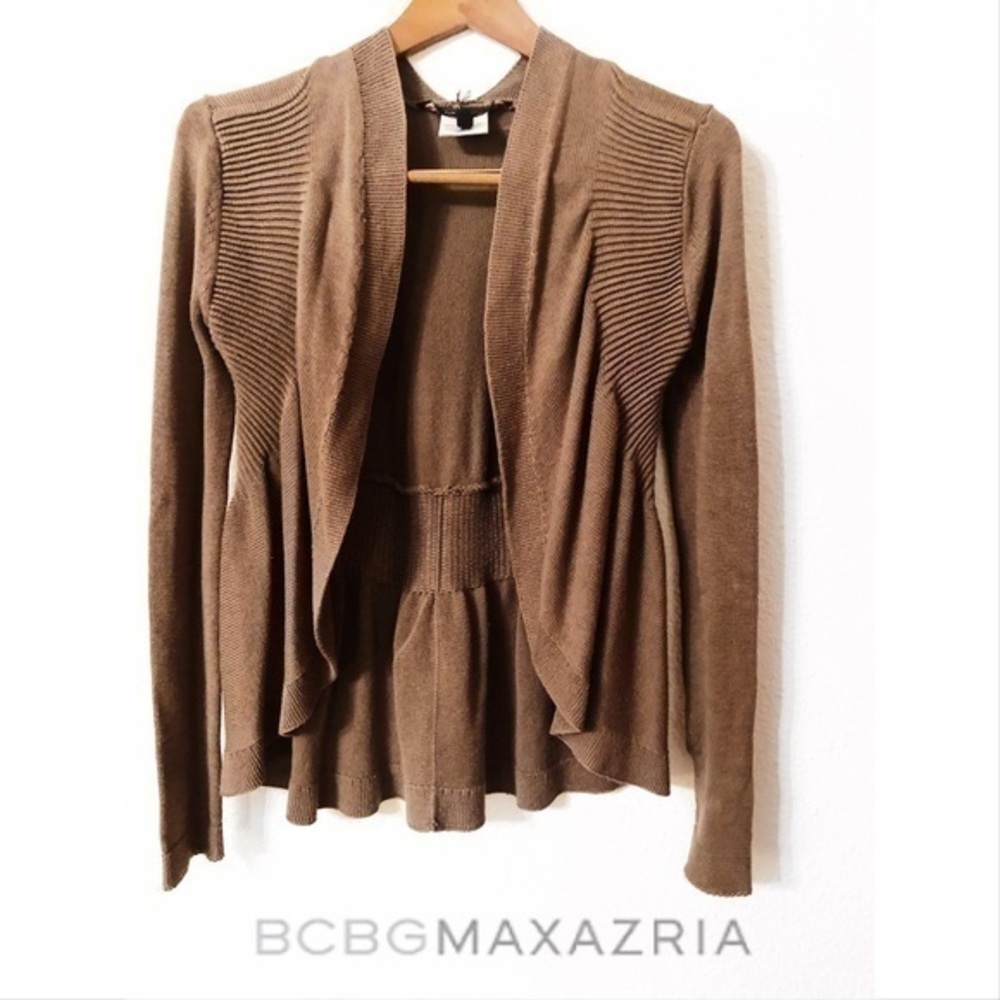 BCBGMaxAzria embellished peplum cardigan
